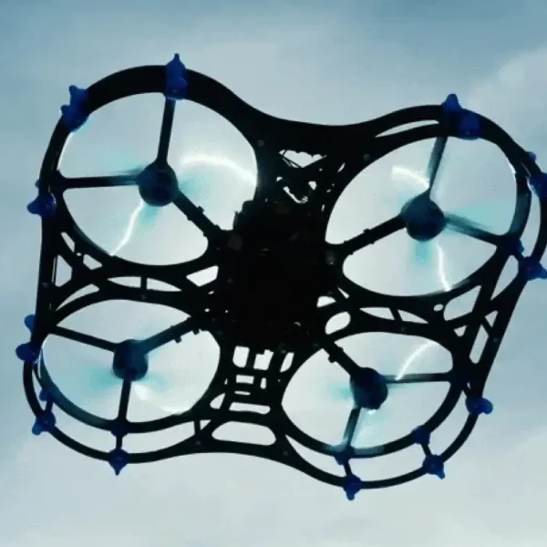 a drone flying in the sky