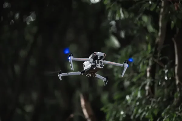 a drone flying in the air